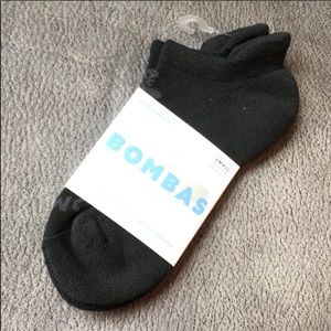 BOMBAS BLACK ANKLE SOCK SMALL NWT